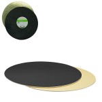 Decora Tortenplatte Rund Gold/Schwarz 36cm