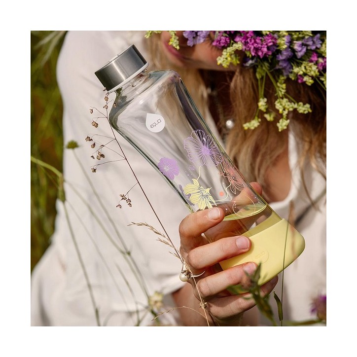 Glass Bottle Daisy Flowerhead 5.5dl