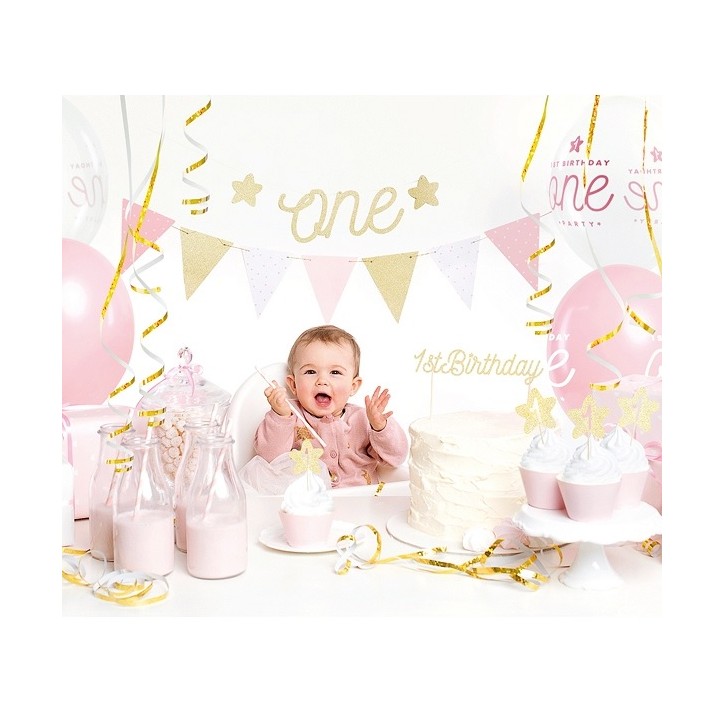 Girl 1st Birthday Party Decoration-Set