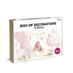 PartyDeco 1st Birthday Partydeko Set Gold/Rosa, 33-teilig