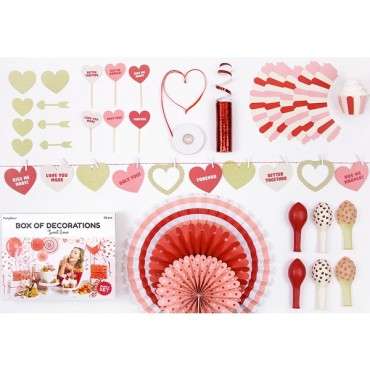 Liebe Party Dekorationsset 32-teilig Sweet Love Box of Decorations Set9