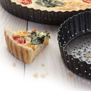 MasterClass Crusty Bake Non-stick Fluted Round 30cm Quiche Tin