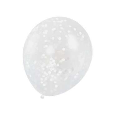 Konfetti Ballon Weiss - Unique Partyware Switzerland