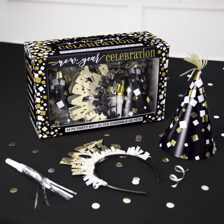 Unique Party Glittering New Year Party Kit 63659