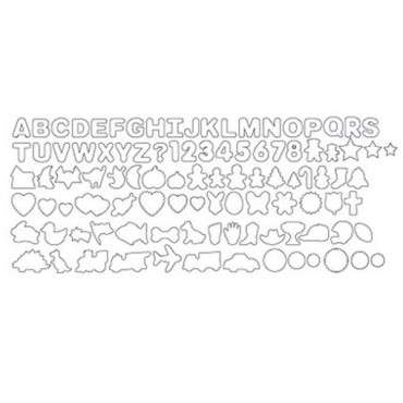 Cookie Cutters Set, 101-Piece — Alphabet, Numbers and Holiday Cookie Cutters 2304-1050