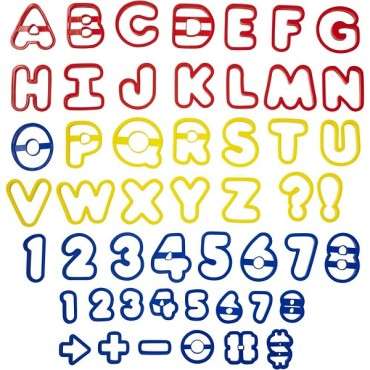 Wilton Alphabet und Zahlen Ausstecher Set 2304-1054