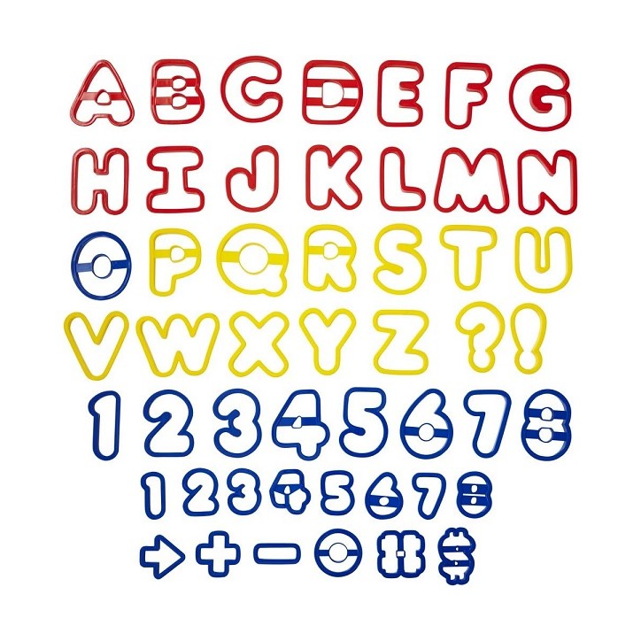 Wilton Alphabet und Zahlen Ausstecher Set 2304-1054