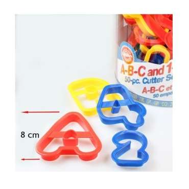 Wilton ABC 123 Cookie Cutter 070896230546