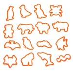 Wilton Animal Pals Cookie Cutter Set, 50 pcs