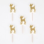 Novelty Candles Golden Fawn, 5 pcs