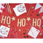 PartyDeco HO HO HO Party Banner, 1m