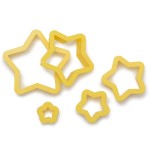 Decora Star Shaped Cookie Cutter Set, 5 pcs