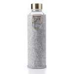 Mismatch Equa Glass Bottle with Felt Cover Gold, 750ml