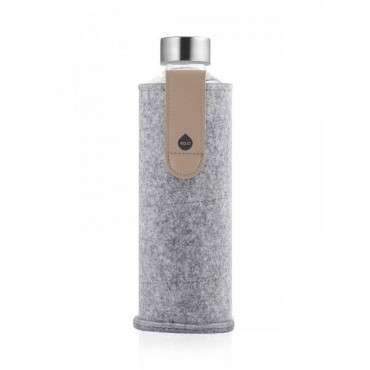 Glasflasche mit Filzcover EQUA Sand Sky 750ml