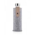 Mismatch Equa Glass Bottle with Felt Cover Sand Sky, 750ml