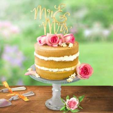 Kuchentopper Ausstecher Mr & MRs Cake Topper Cutter PME