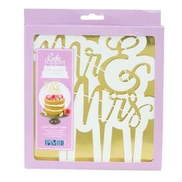 PME Cake Topper Cutter Mr & Mrs Script CTMM03