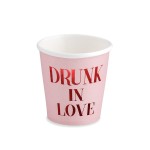 PartyDeco Drunk in Love Pink Party Cups, 6 pcs