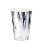 PartyDeco 220ml Party Cups Silver, 6 pcs