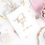 PartyDeco Thank you Treat Bags, 6 pcs