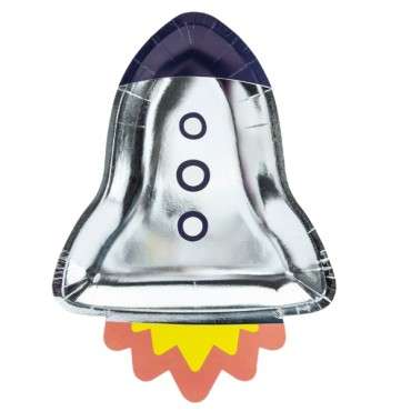 Space Party Tableware - Space Rocket Plates