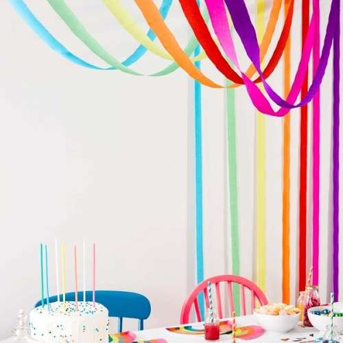 Talking Tables Rainbow Party Streamers, 7x10m