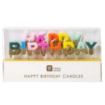 Talking Tables Rainbow Glamour Happy Birthday Candles