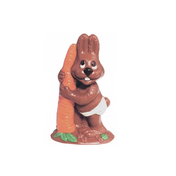 Chocolate Easter Bunny Mould with Carrot