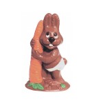 Baby Easterbunny with Carrot Chocolate Mould, 16cm