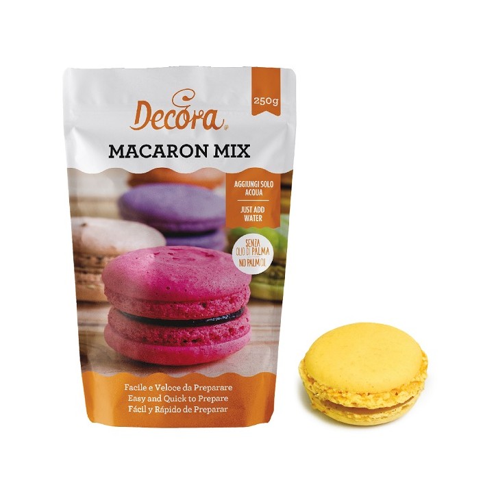 Gelbe Macarons Fertigbackmischung Decora 0300422