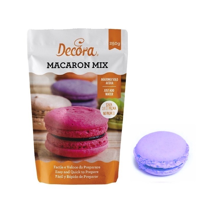 Lila Macaron Mix 250g - Decora 0300428