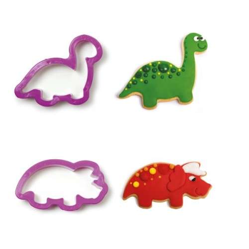 Decora Dinosaur Cookie Cutters, 2 pcs