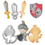 Decora Knight and Sword Cookie Cutter, 2 pcs