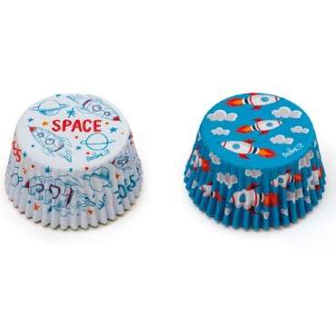 Weltraum Cupcakeförmchen SPACE 0339836