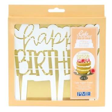 Happy Birthday Kuchentopper Ausstecher Modern CTHB02