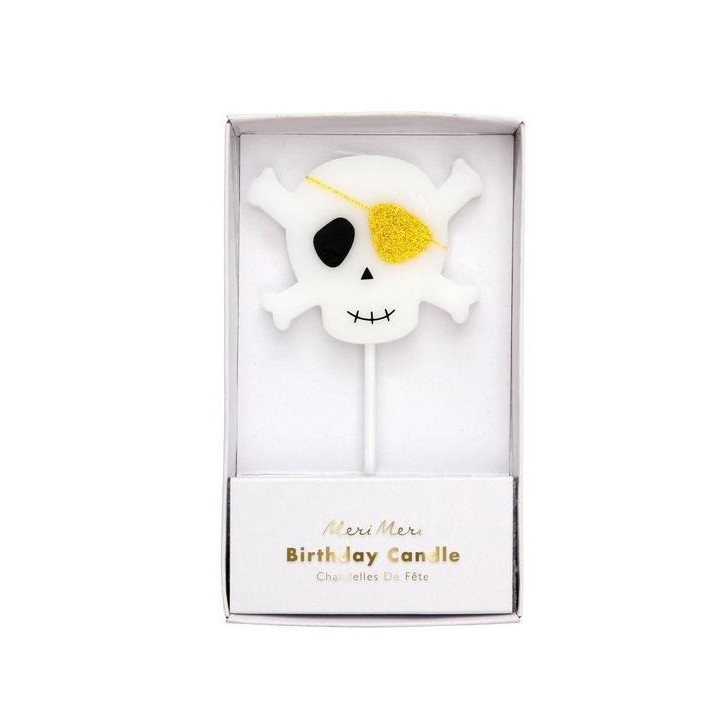 Meri Meri Skull & Crossbone Birthday Candle 186955