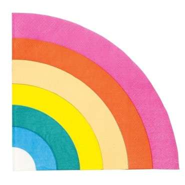 Birthday Brights Rainbow Shaped Napkins Talking Tables