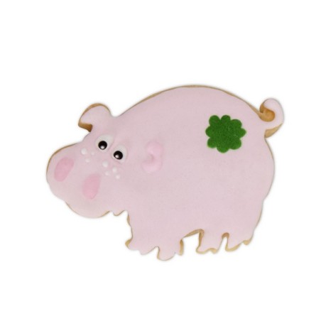 Lucky Pig Cookie Cutter - Pig Cookie Cutter – Fun Pig-Shaped Cookies!