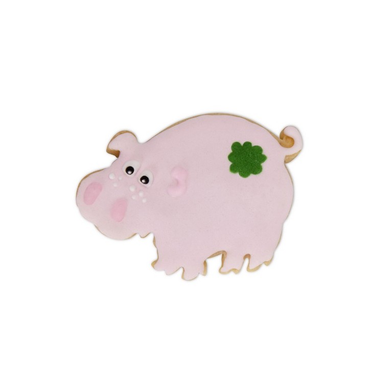 Lucky Pig Cookie Cutter - Pig Cookie Cutter – Fun Pig-Shaped Cookies!