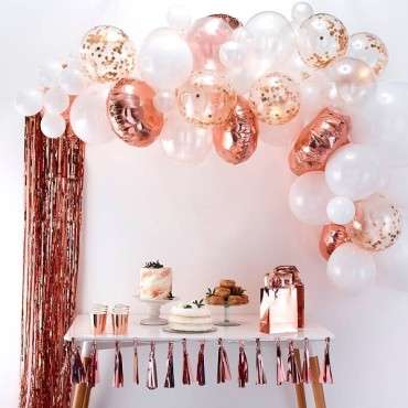 Ballongirlanden-Set Rosegold - 70-teilig