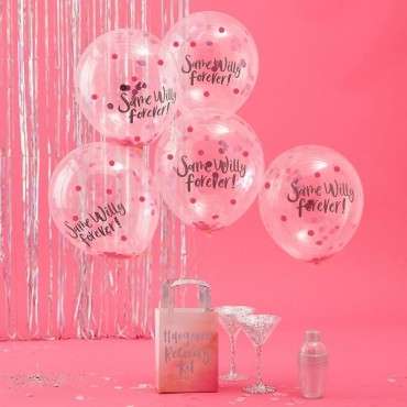 Same Willy Forever Confetti Balloons - Bride Tribe