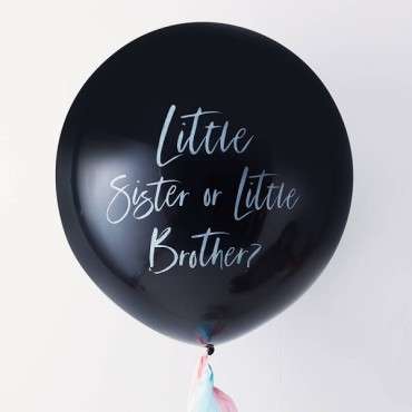 Gender Reveal Little Brother or Sister Balloon - Twinkle Twinkle