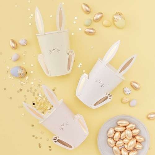 Ginger Ray Easter Bunny Party Cups, 8 pcs