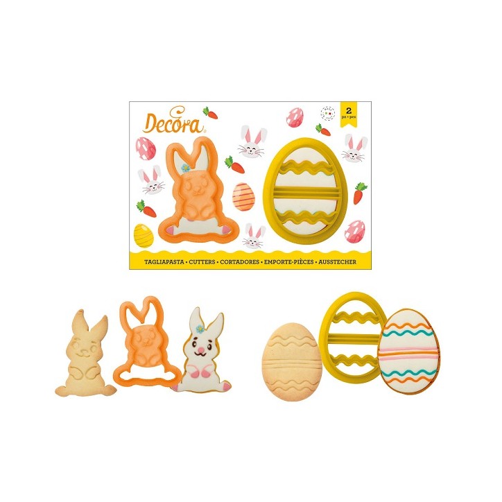 Easter Cookie Cutter Set - Rabbit & Egg Decora 0002098