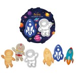 Decora Rocket and Astronaut Cookie Cutter, 2 pcs