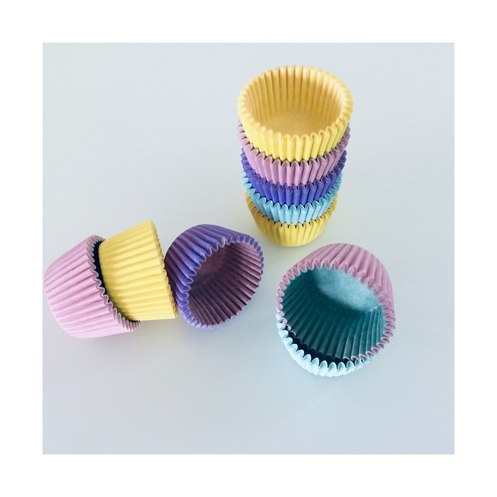 Pastel color mini baking cups 0339744 Decora