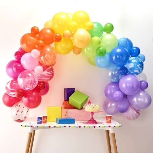 Ginger Ray RAINBOW Balloon Arch Kit, 4 Meter