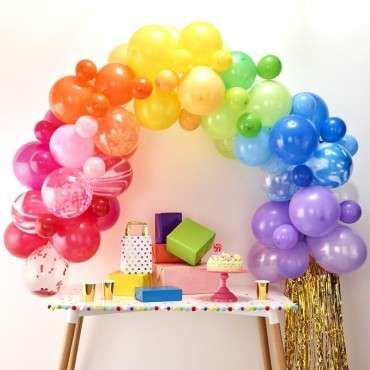 Regenbogen Ballongirlande DIY Kit Ginger Ray