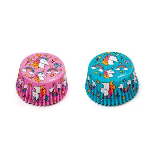 Decora Pink/Blue Magic Unicorn Cupcake Cases, 36 pcs