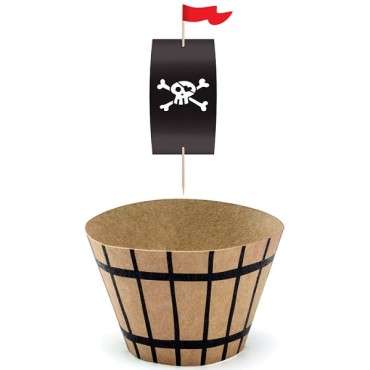 Pirates Party Cupcake Kit 6 pcs - ZFM3